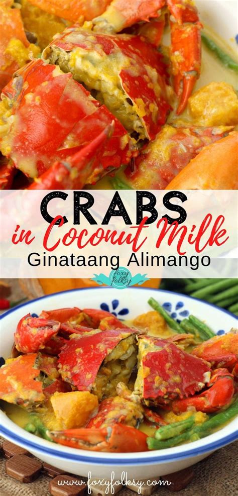 filipino crab recipe|Ginataang Alimango (Crabs in Coconut Milk) .